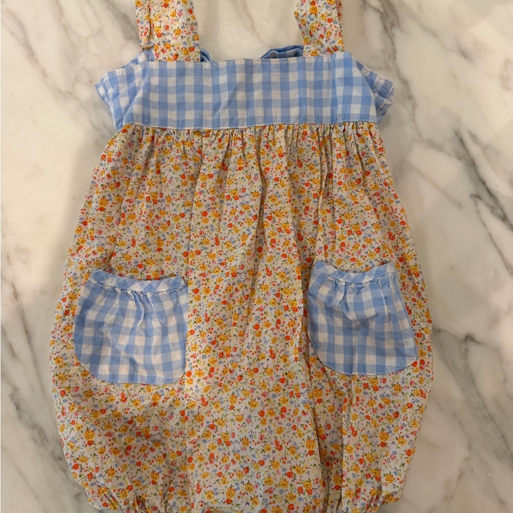 Floral and Gingham Kids Bubble